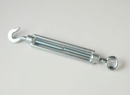 DIN 1480 Huzalfeszítő, Acél, Horganyzott, M 8 (szem-kampó), 30darab/csomagolás termék fő termékképe