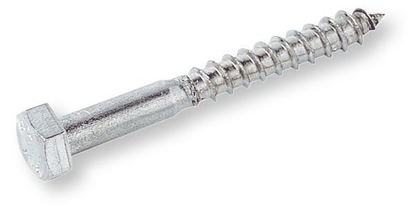 DIN 571 Hatlapfejű facsavar ( állványcsavar), Acél, Horganyzott, 6x35, 200darab/csomagolás termék fő termékképe