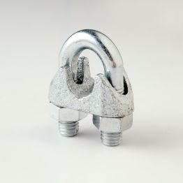 DIN 741 Kötélszorító bilincs, Acél, Horganyzott, 10 (9-10mm sodronyhoz), 50darab/csomagolás termék fő termékképe