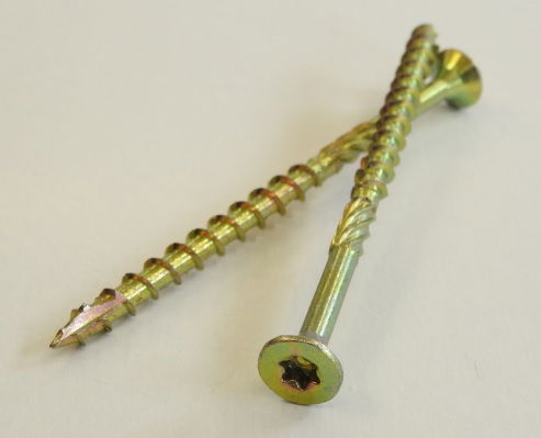 Süllyesztettfejű faszerkezetépítő csavar, sárgahorganyzott 6x140, 50darab/csomagolás termék fő termékképe