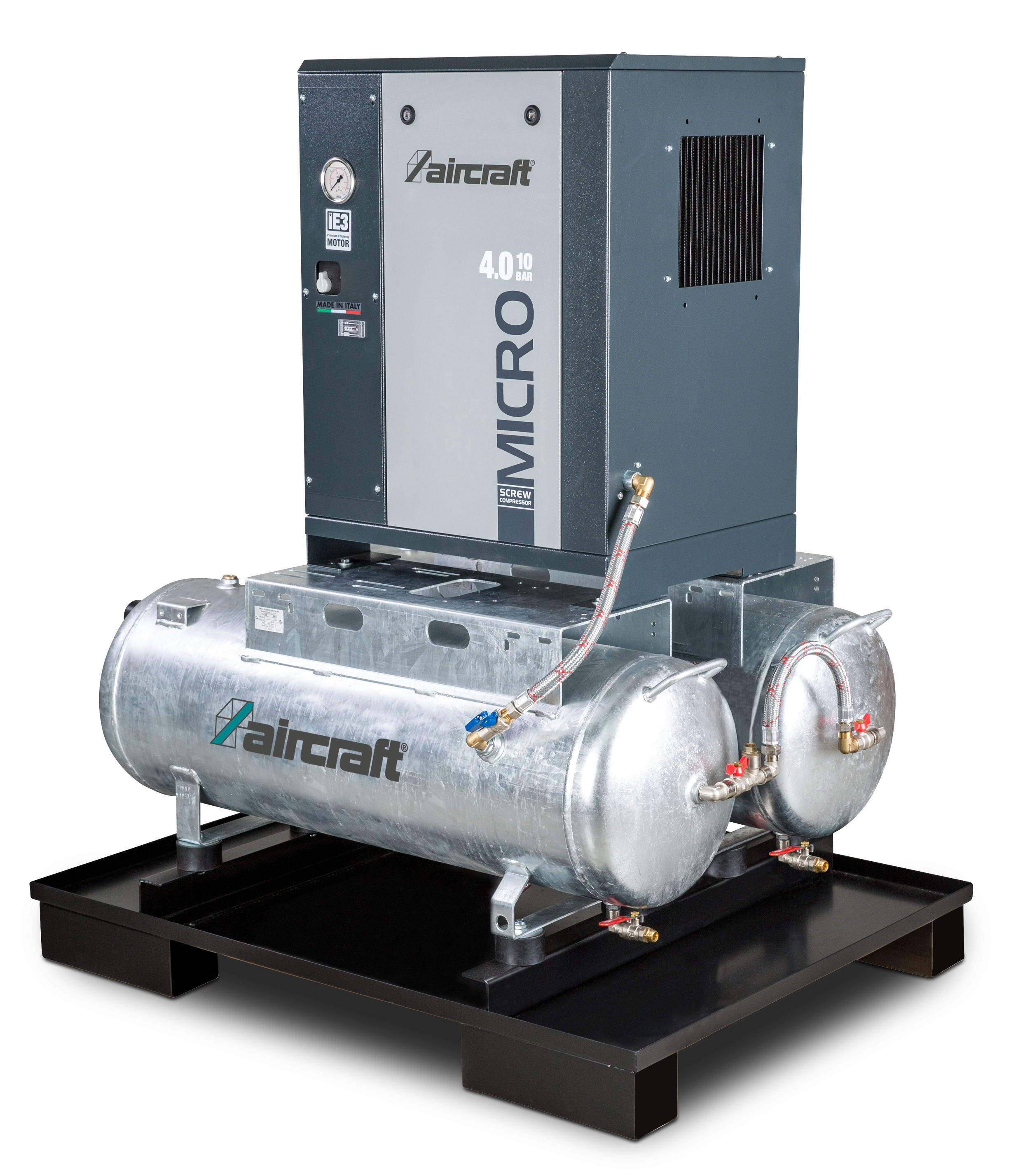 Aircraft A-DUO-MICRO SE 4.0-08 2x100 Bordásszíjhajtású csavarkompresszor termék fő termékképe