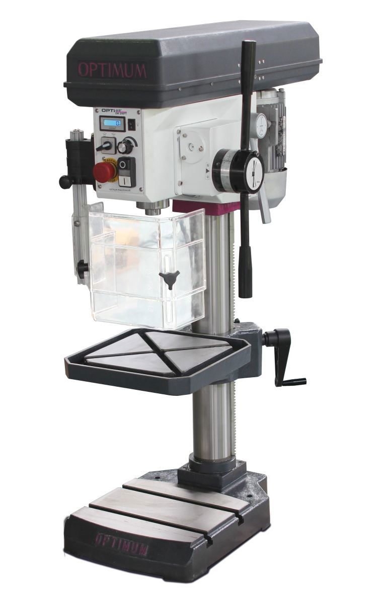 OPTIMUM Fúrógép OPTIMUM DH24 FT automatikus előtolással (átm.20mm, 850W/400V) termék fő termékképe