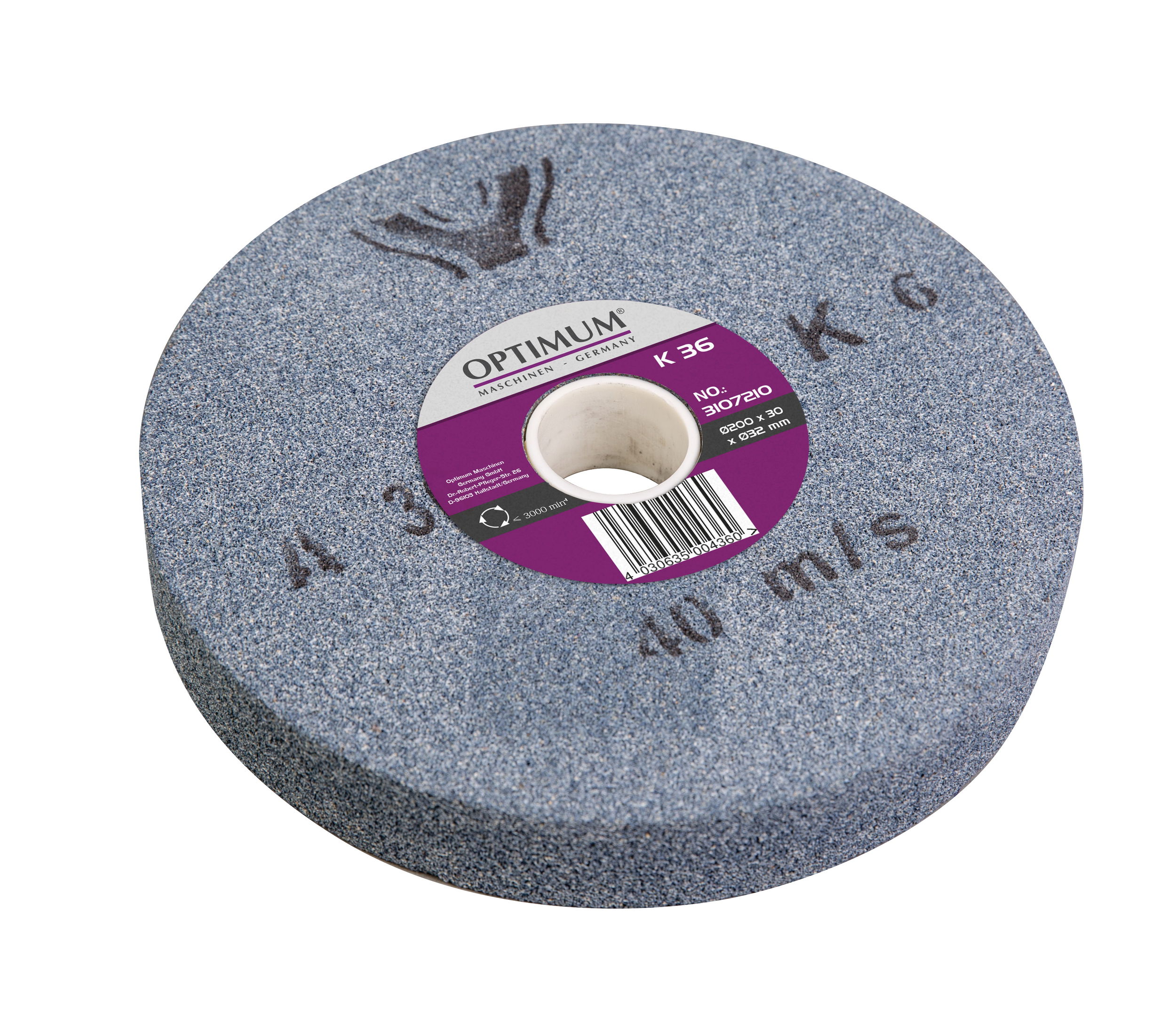 Optimum Köszörűkorong finom szemcsézettel K80 átm.200x30; furat:32mm termék fő termékképe