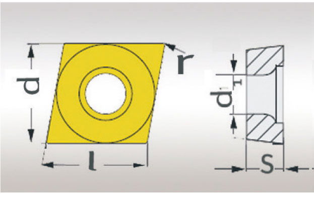 Optimum Váltólapka készlet 5db C/80° CCMT060204 TiN bevonattal termék fő termékképe