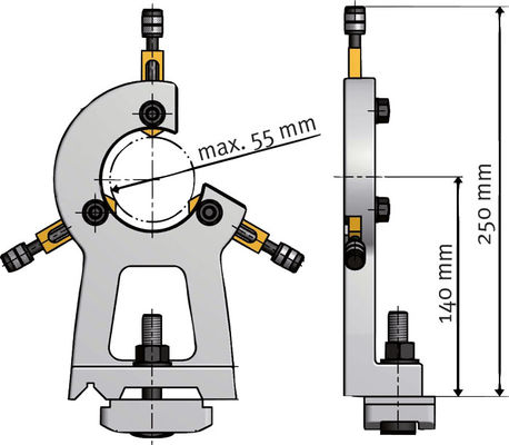 OPTIMUM Állóbáb Ø max. 55 mm; OPTIturn TU 2807 esztergához termék fő termékképe
