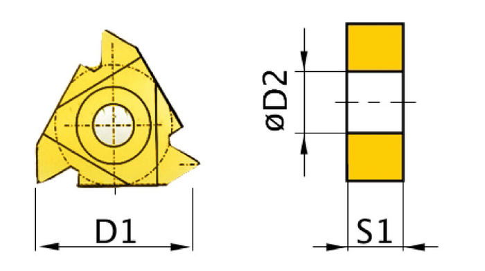 OPTIMUM Menetvágó váltólapka 60° AR 16ER AG60 (5 db) termék fő termékképe