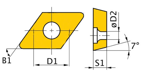 Optimum ISO DNMG110408 HM váltólapkák (5 db/csomag) termék fő termékképe