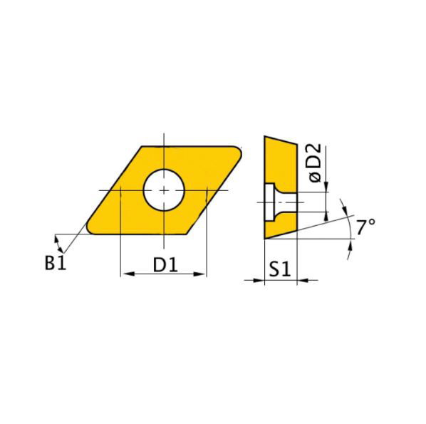 Optimum HM váltólapkák (5 db.) DNMG150408 termék fő termékképe