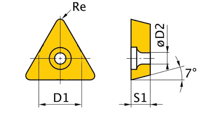 OPTIMUM Váltólapka ISO TCMT070204 termék fő termékképe