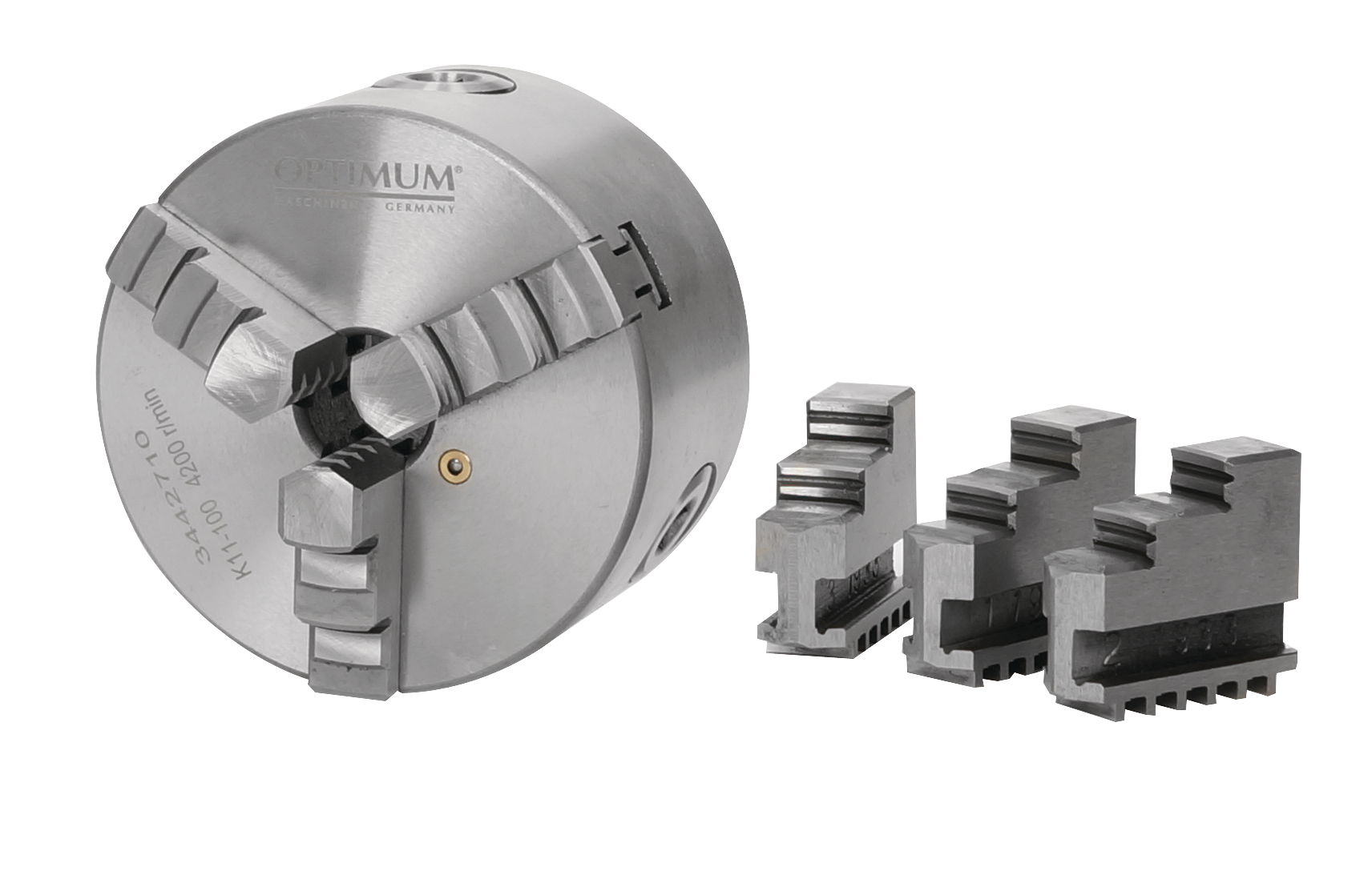 Optimum esztergatokmány  Ø 80mm 3 pofás, központos szorítású termék fő termékképe