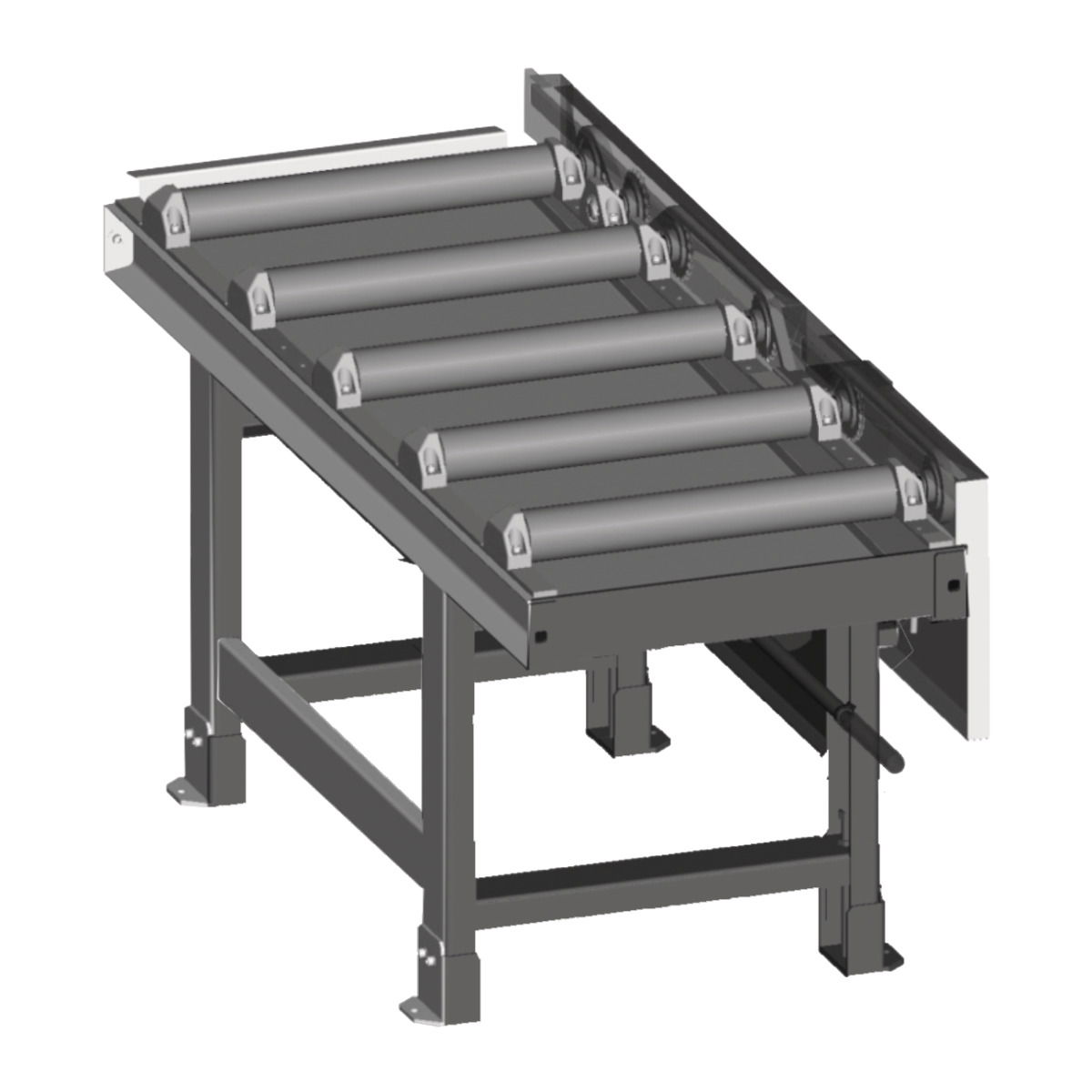 METALLKRAFT Motoros ki-, bevezető görgőpálya 2000 x 600 mm termék fő termékképe