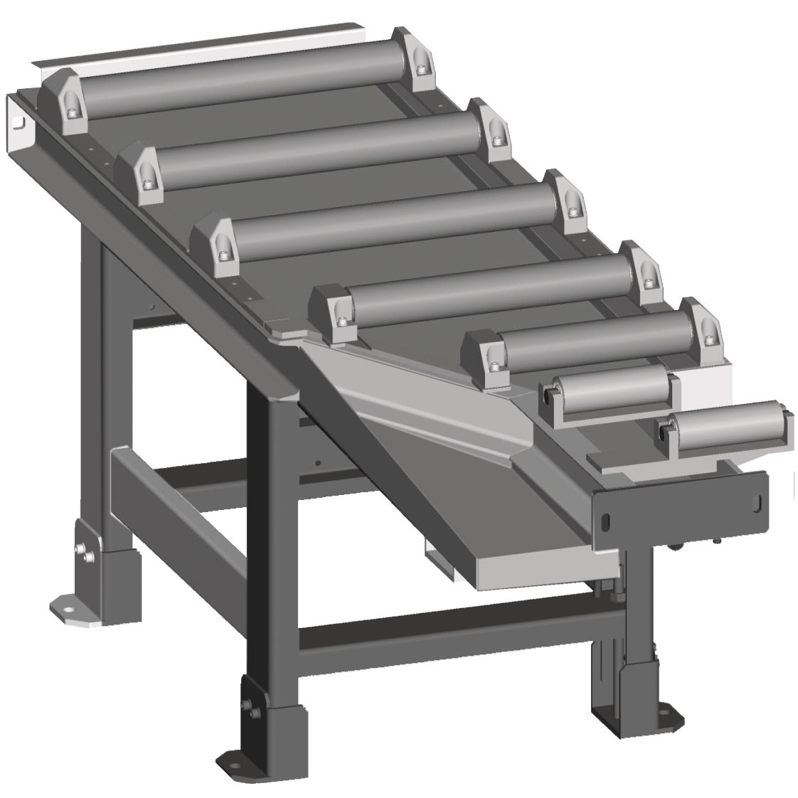 Metallkraft Bevezető görgőpálya motoros 2000 x 520 mm  60°-os  vágásokhoz termék fő termékképe
