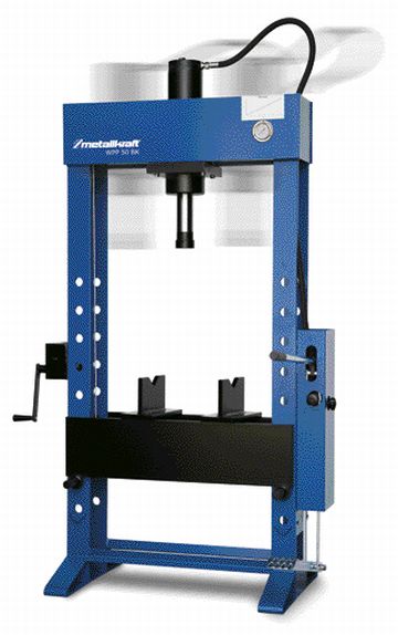 Metallkraft Hidraulikus kézi és lábműködtetésű 50t prés WPP50 BK termék fő termékképe