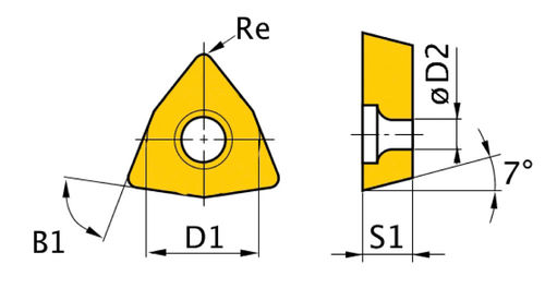 Optimum ISO WNMG060408 HM váltólapkák (5 db/csomag) termék fő termékképe