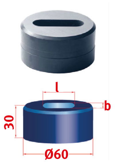 METALLKRAFT Hosszlyuk vágó matrica Nr.60 17,0 x 36,0 mm termék fő termékképe