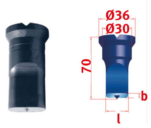 METALLKRAFT Hosszlyuk kivágó bélyeg Nr.2 12,0 x 30,0 mm termék fő termékképe