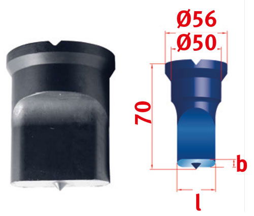 Metallkraft Hosszlyuk kivágó bélyeg Nr.4 17,5 x 50,0 mm termék fő termékképe