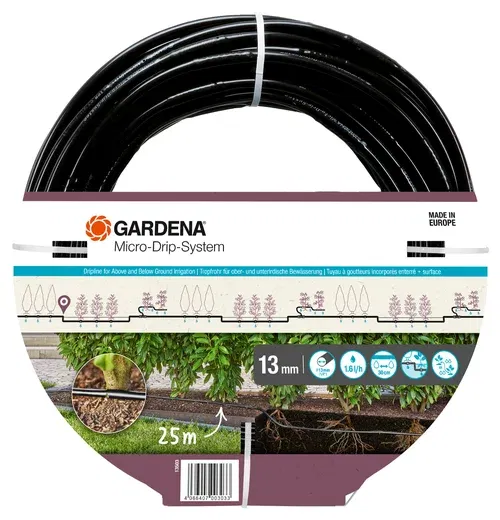 Gardena Micro-Drip-System csepegtetőcső növénysorokhoz, süllyeszthető, 13 mm (1/2"), 25 m/tekercs termék fő termékképe