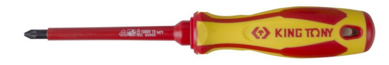 King Tony Szigetelt csavarhúzó PH#2x100mm 14710204 termék fő termékképe