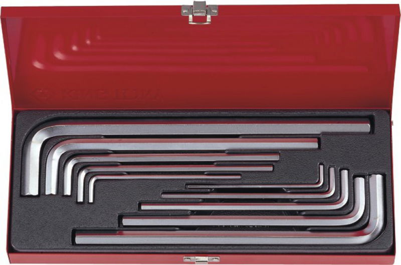 King Tony 10 részes hosszú imbuszkulcs készlet 3-17mm  20210MR termék fő termékképe