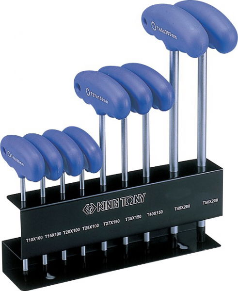 King Tony 9 részes T-nyelű torx imbuszkulcs készlet T10-T50  21309PR termék fő termékképe