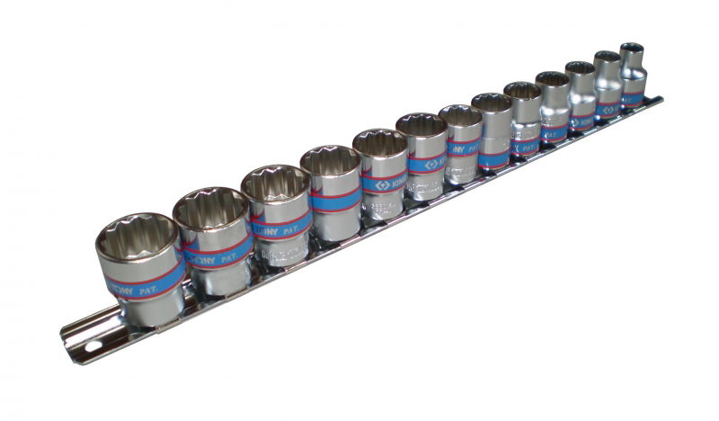 King Tony 13 részes 3/8˝-os kézi dugókulcs készlet 7-19mm 12*  3013MR termék fő termékképe