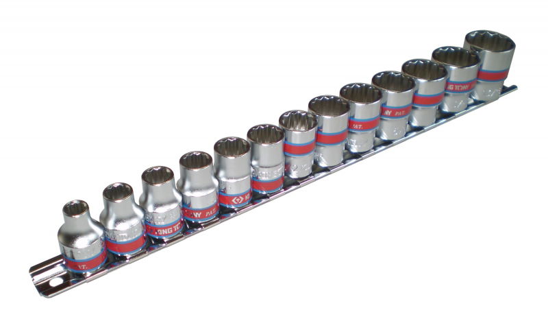 King Tony 13 részes 3/8˝-os kézi dugókulcs készlet coll 1/4-13/16˝12*  3013SR termék fő termékképe