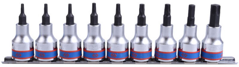 King Tony 9 részes 3/8˝-os torx bitfej készlet sínen 3109PR8 termék fő termékképe