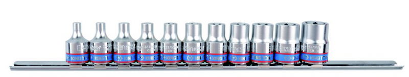 King Tony 11 részes 3/8˝-os torx dugókulcs készlet sínen 3121PR termék fő termékképe