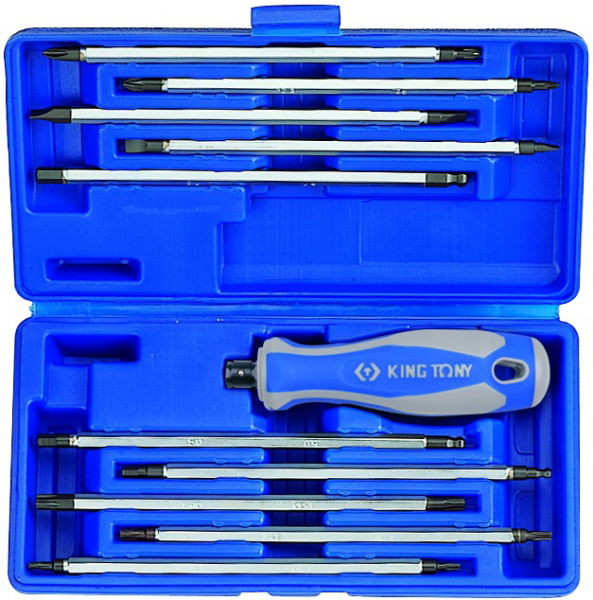 King Tony 11 részes csavarhúzó készlet.megfordítható szárú 32518MR termék fő termékképe