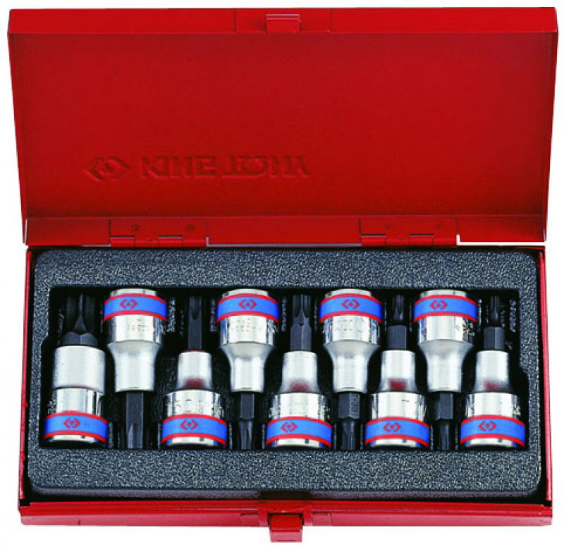 King Tony 9 részes 1/2˝-os torx bitfej készlet L=55mm  4109PR termék fő termékképe