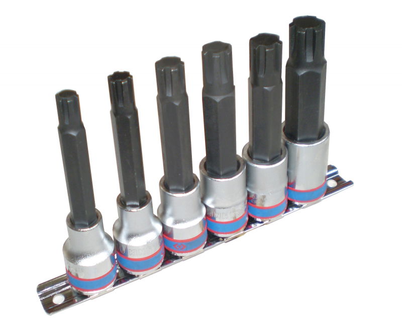 King Tony 6 részes 1/2˝-os bordás bitfejkészlet 4116PR termék fő termékképe