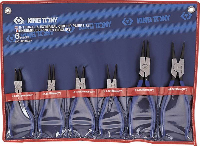 King Tony 6 részes zégerfogó készlet  42116GP termék fő termékképe