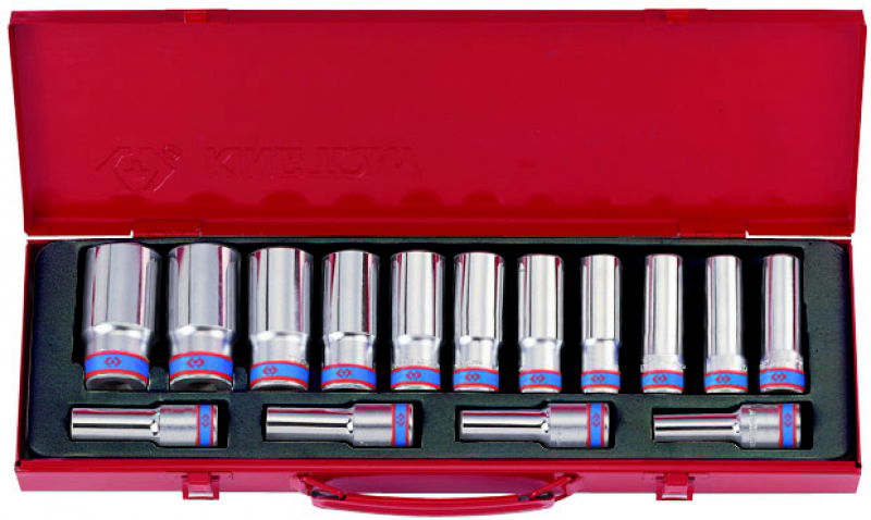 King Tony 15 részes 1/2˝-os kézi hosszú dugókulcs készlet 6* 4315MR termék fő termékképe