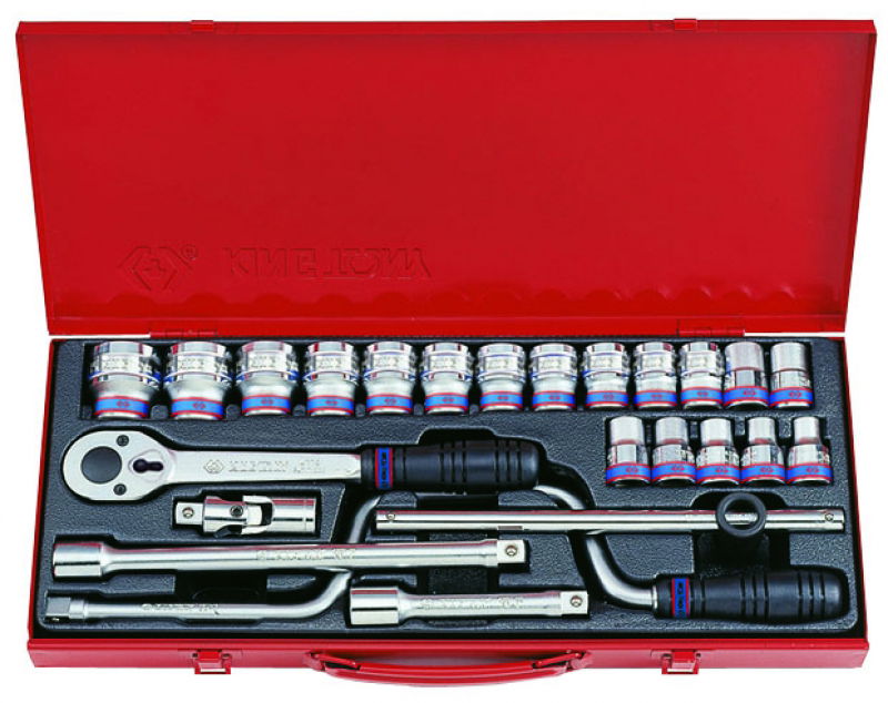 King Tony 24 részes 1/2˝-os kézi dugókulcs készlet  6*   4325MR termék fő termékképe