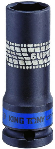 King Tony Gépi hosszú dugó extra vékonyfalú  1/2˝22mm 441522M termék fő termékképe