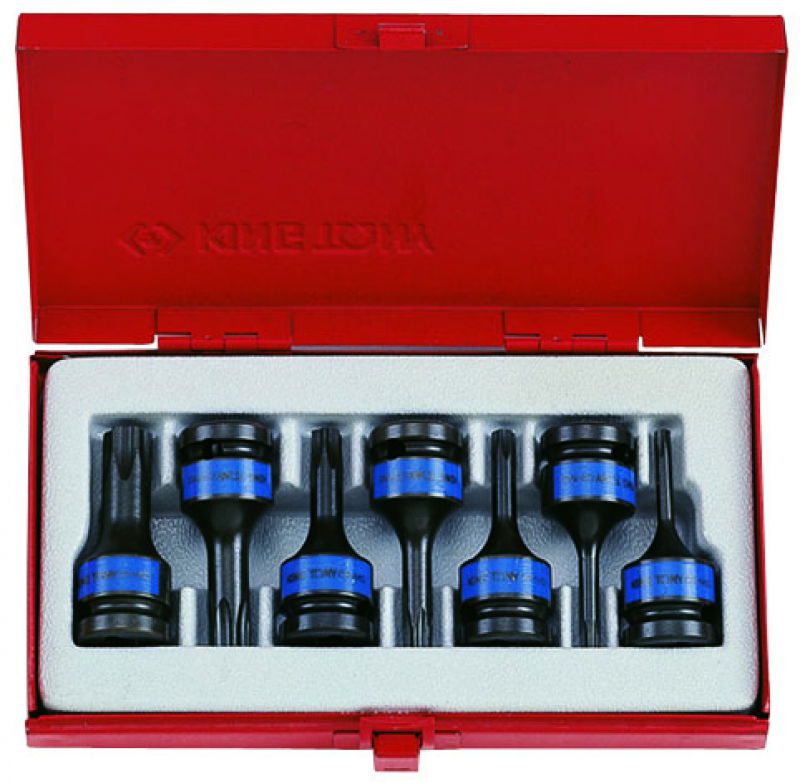 King Tony 7 részes 1/2˝-os gépi torx bitfejkészlet L=60mm  4417PP termék fő termékképe