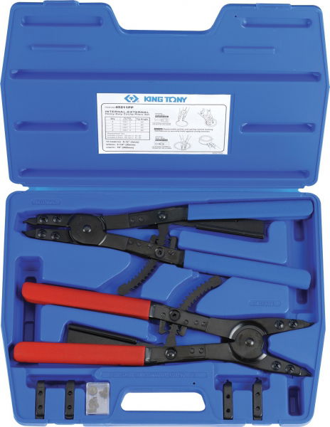 King Tony 11 részes zégerfogó készlet 16˝ cserélhető csúccsal 45211PP termék fő termékképe