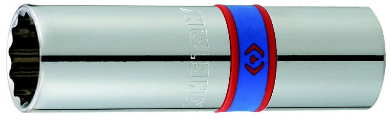 King Tony Gyertya-dugókulcs 1/2˝ 16mm gumibetétes L=70mm 463016R termék fő termékképe