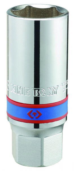 King Tony Gyertya-dugókulcs 1/2˝ 21mm, gumibetétes  463521R termék fő termékképe