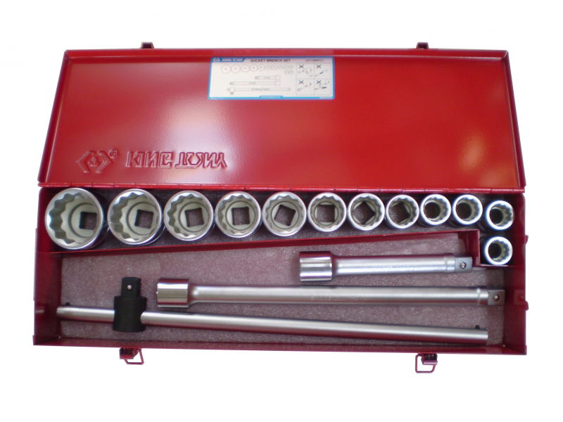 King Tony 15 részes 3/4˝-os kézi dugókulcs készlet 12* 6016MR01 termék fő termékképe