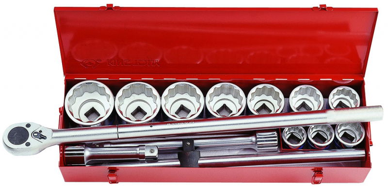 King Tony 15 részes 1˝-os kézi dugókulcs készlet 8015MR termék fő termékképe