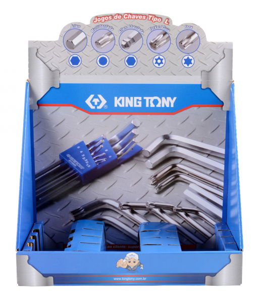 King Tony Papír bemutatóállvány L-kulcshoz   87119 termék fő termékképe