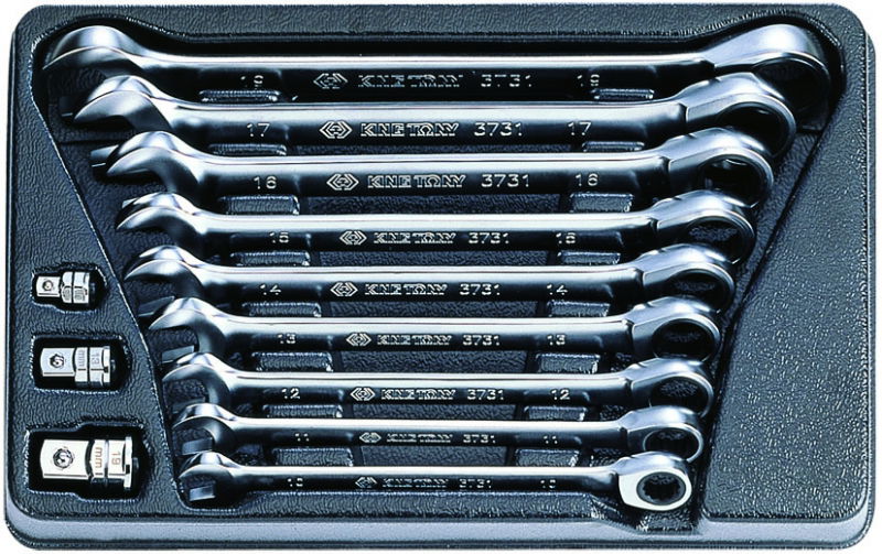 King Tony 12 részes racsnis csillag-villás kulcskészlet 10-19mm 9-10112MR termék fő termékképe