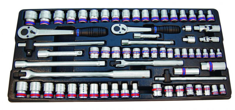 King Tony 70 részes1/2˝& 3/8˝-os dugókulcskészlet 9-7069CR termék fő termékképe