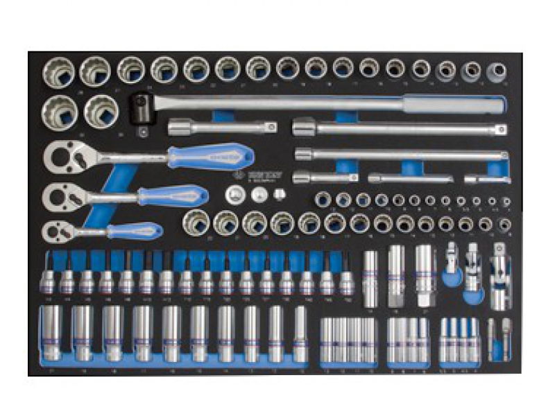 King Tony 103 részes1/4˝& 3/8˝&1/2"-os dugókulcskészlet 9-9003MRV termék fő termékképe