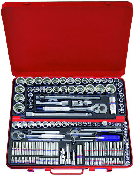 King Tony 135 részes kézi1/2˝3/8˝1/4˝-os dugókulcs készlet 12*  9033CR termék fő termékképe
