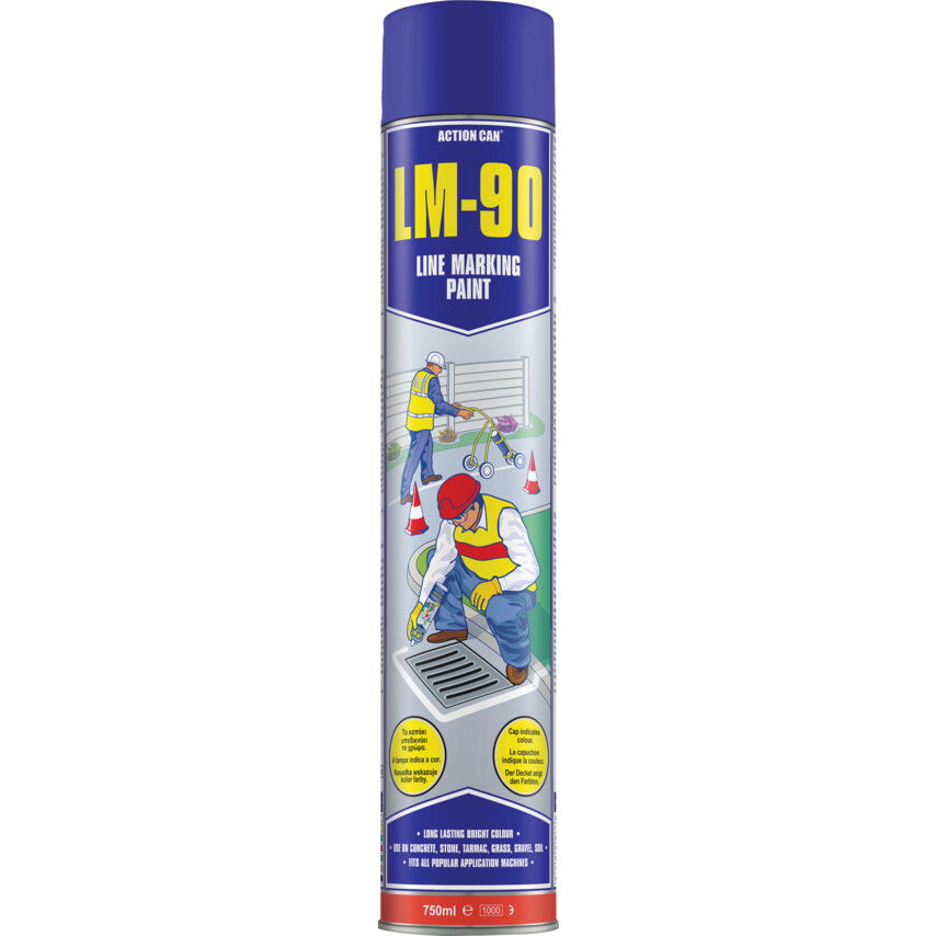 Action Can LM-90 VONALJELÖLŐ FESTÉKSPRAY, 750 ML KÉK RAL 5015 termék fő termékképe