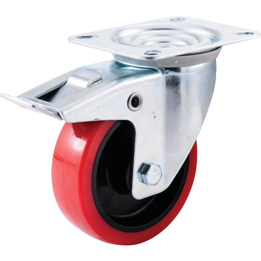 Atlas Workholders BOLYGÓ TÍPUS FELSÕ TÁNYÉRRAL ÉS FÉKKEL 100MM POLIURETÁN ABRONCS termék fő termékképe