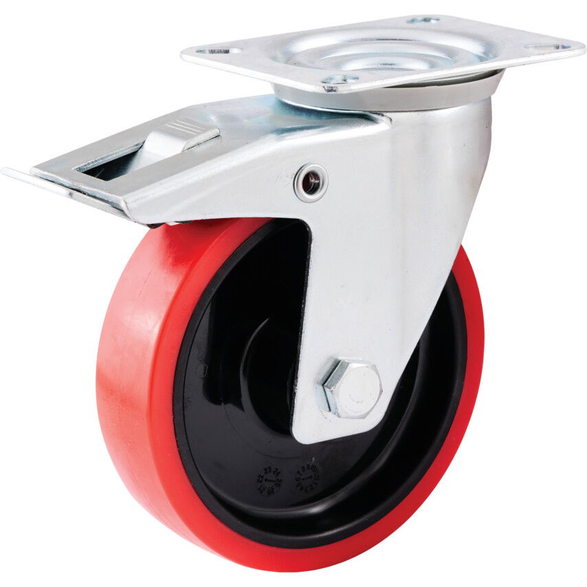 Atlas Workholders BOLYGÓ TÍPUS FELSÕ TÁNYÉRRAL ÉS FÉKKEL 125MM POLIURETÁN ABRONCS termék fő termékképe